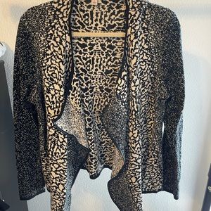 Animal print cardigan